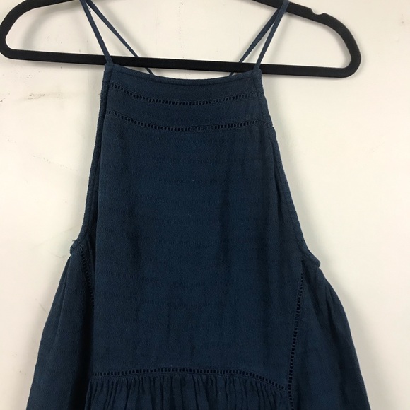 Free People Skipping Stones Thunder Blue Dress - Picture 6 of 14
